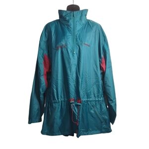 Vintage 90s Reebok Men's 1/4 Zip Hooded Pullover Windbreaker Jacket Size XL